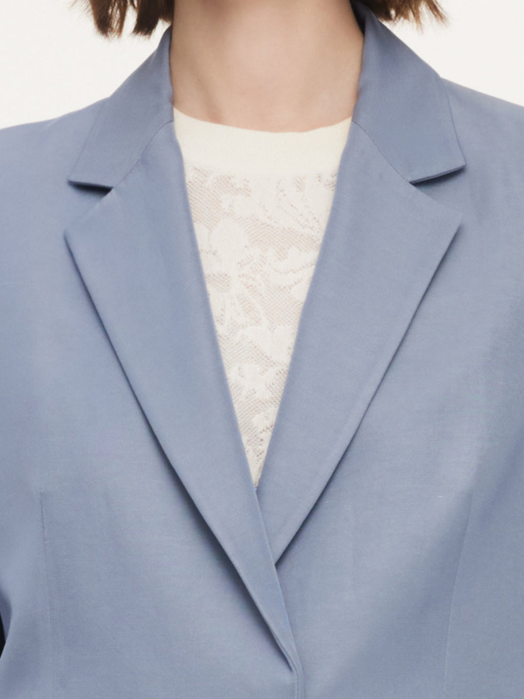 Damenjacke aus einer Mischung aus Acetat, Tencel und Leinen