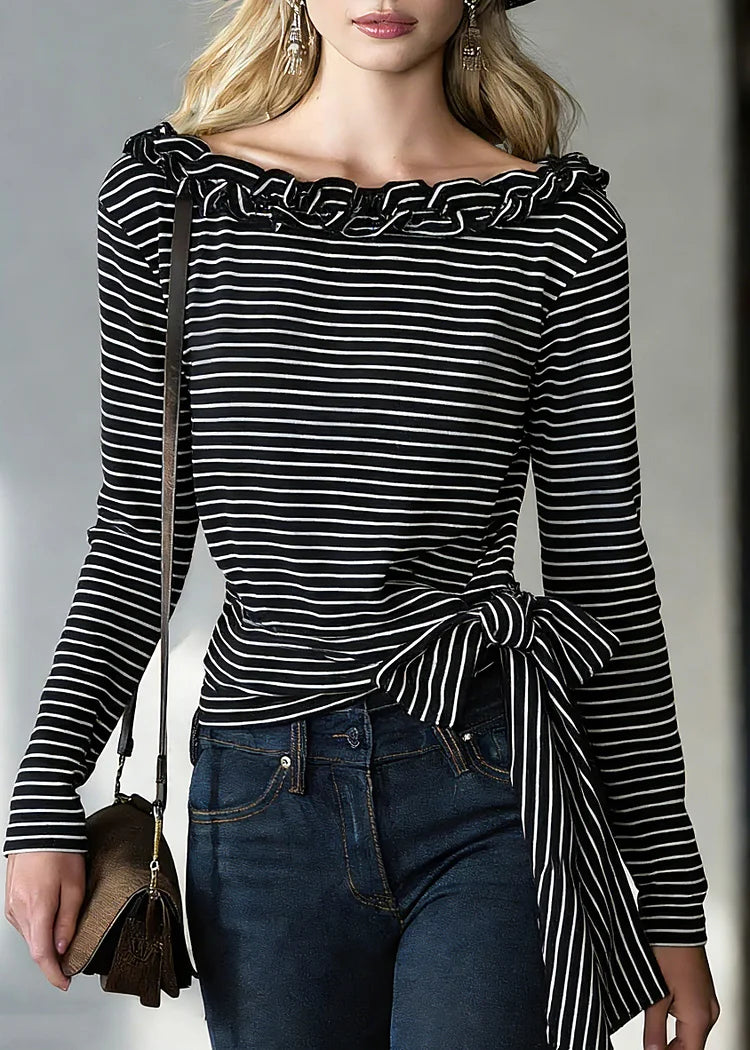 Ellie | Gestreiftes Shirt mit tailliertem Schnitt