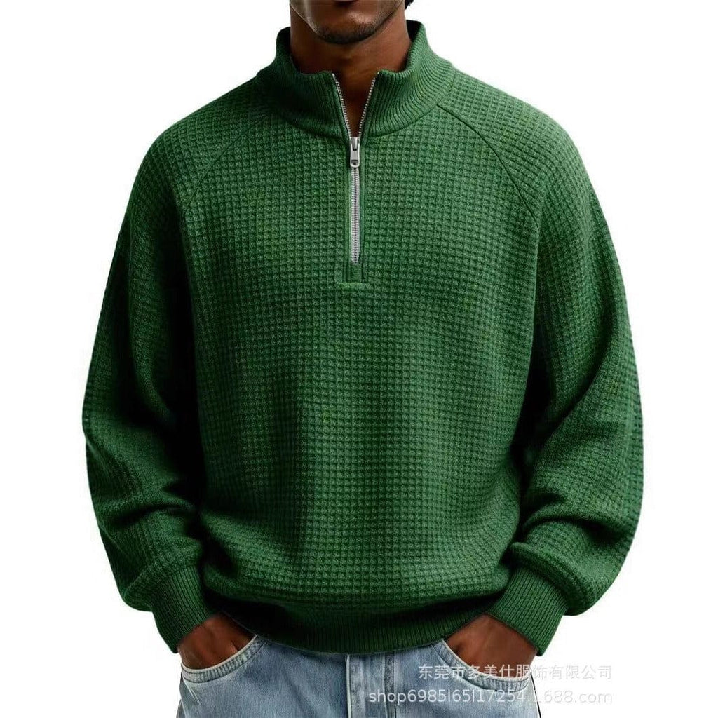 André | Ferran Waffel Quarter-Zip Pullover