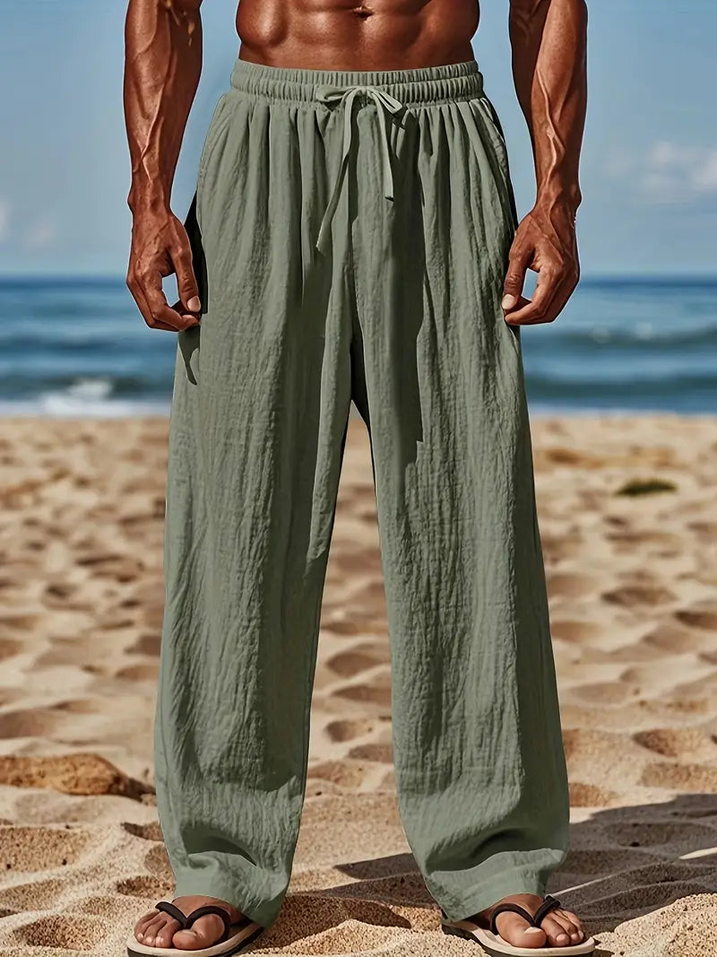 Babaev Stilvolle Leinen Hosen