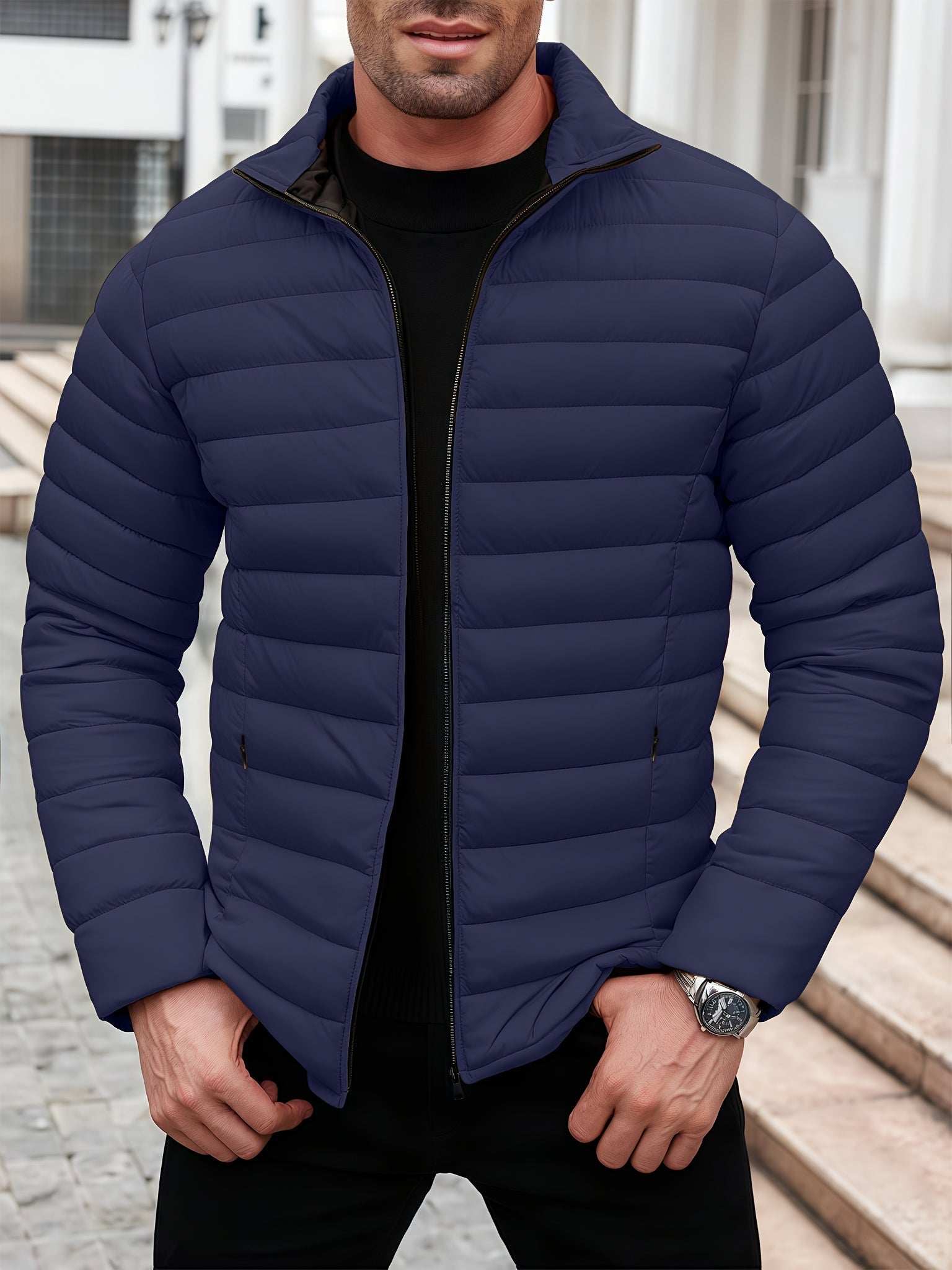 Kristian | Gesteppte Pufferjacke Mit Reißverschluss
