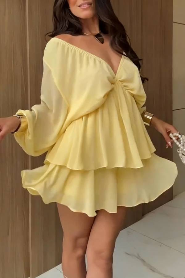 Verne | Mini Kleid mit Rüschen