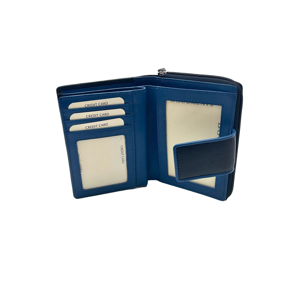 8840 Damenbörse Blau/Royal