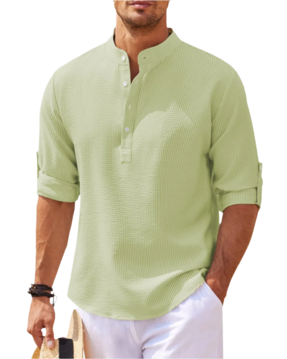 Taglicht Herren Langarm Polo-Shirt