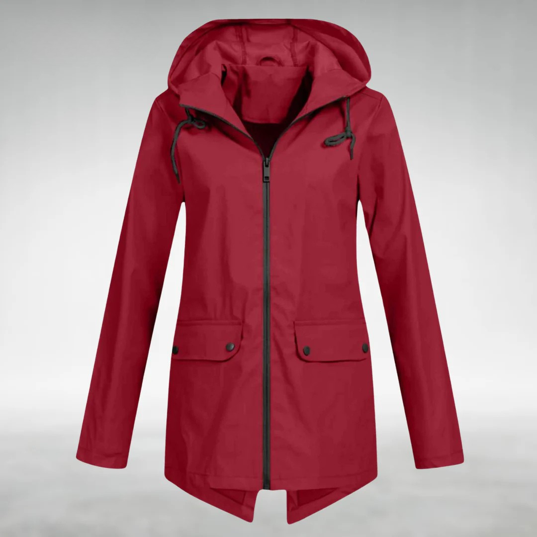 Jalena – Wasserdichte Kapuzenjacke mit Taschen