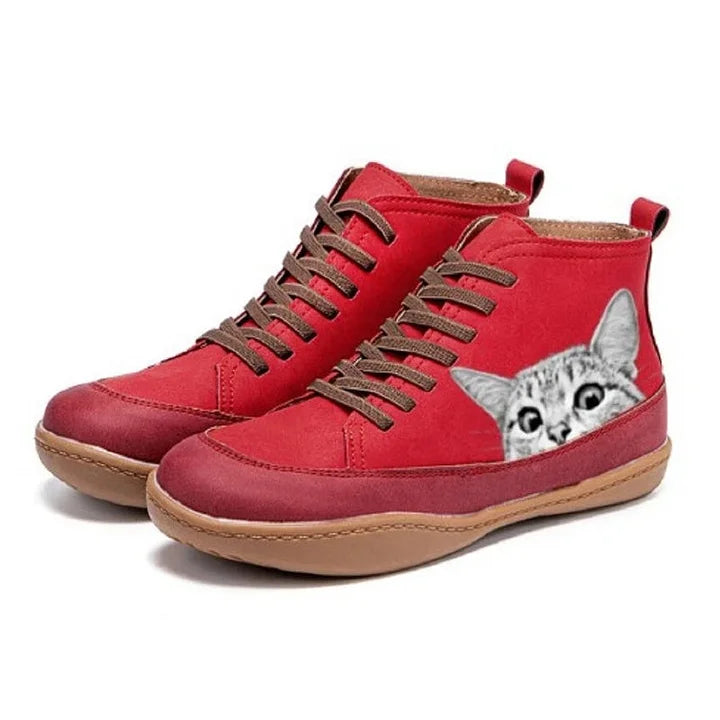Unisex Schuhe mit Katzenprint
