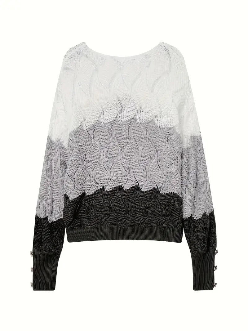 Renilda | Eleganter Strickpullover Mit V-Ausschnitt