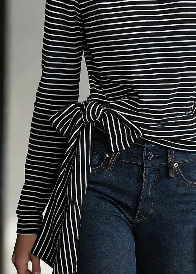 Ellie | Gestreiftes Shirt mit tailliertem Schnitt
