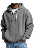 André | Waffel Quarter-Zip Kapuzenshirt