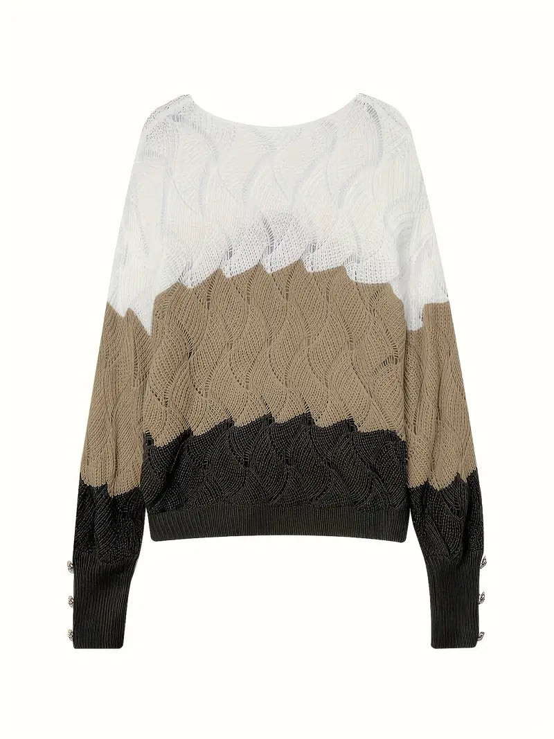 Renilda | Eleganter Strickpullover Mit V-Ausschnitt