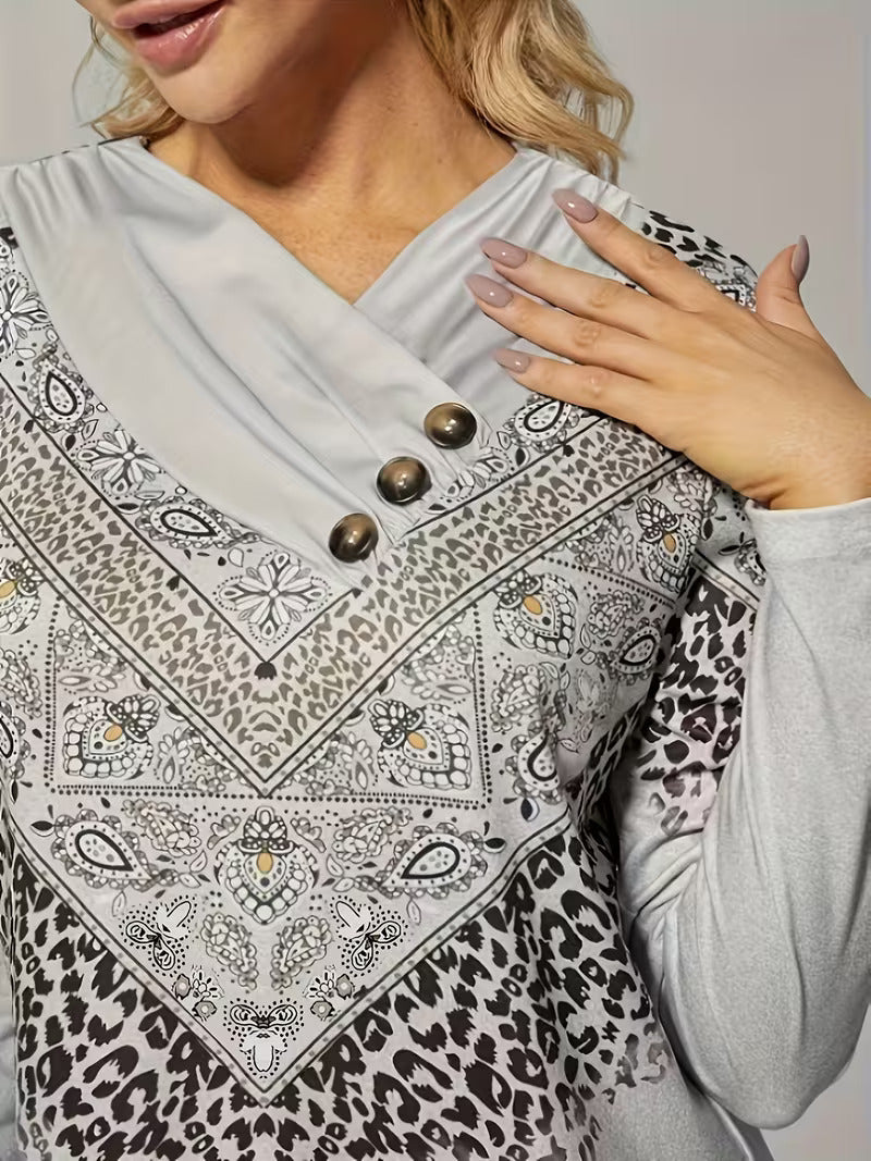 Dainora | Ethnisches Minikleid mit tatarischem Druck