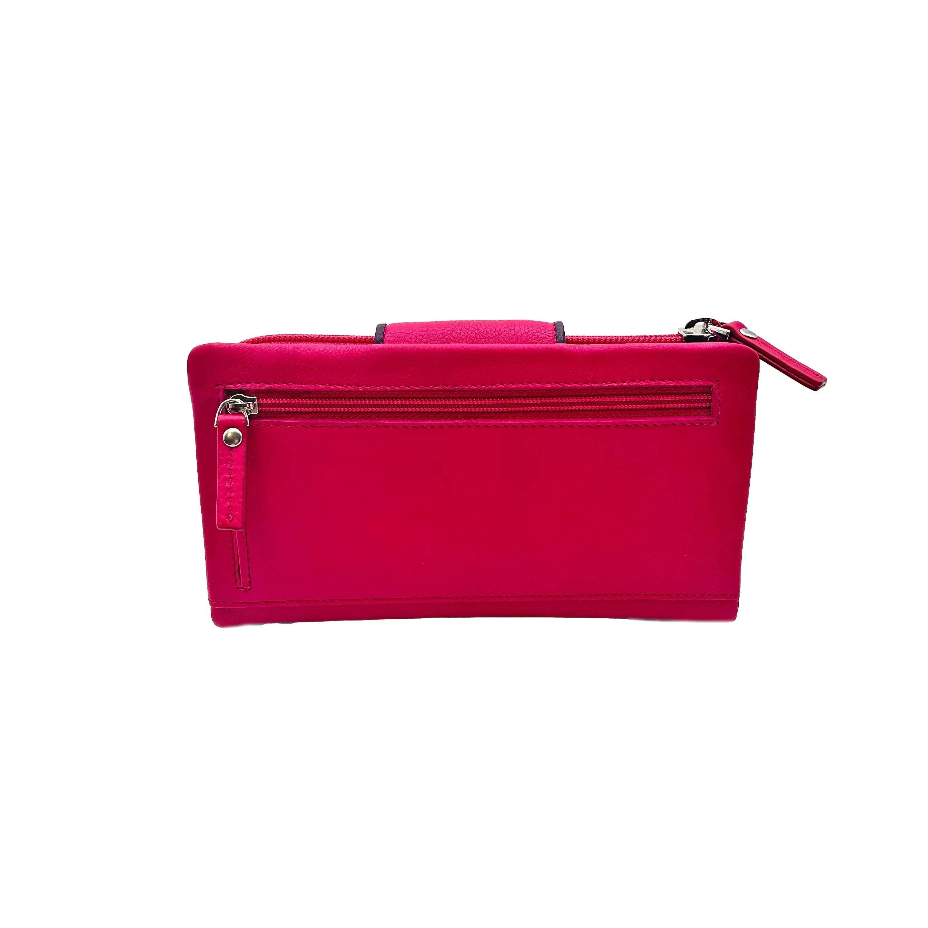 9327 Damenbörse Fuchsia/Lila