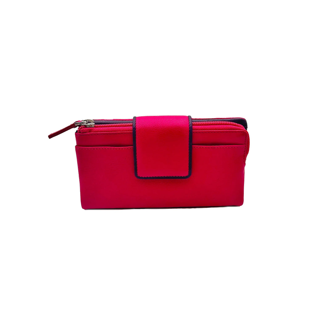 9327 Damenbörse Fuchsia/Lila