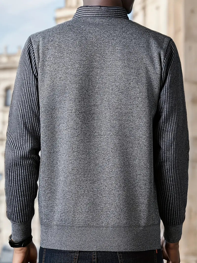 Leroy - Lässiger Pullover mit langen Ärmeln aus Strick