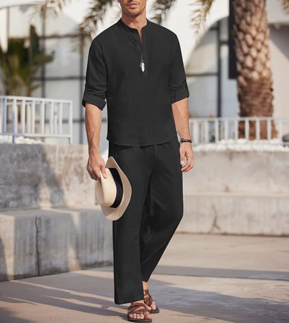 Laurent | Lässiges Set mit Oberteil und Hose