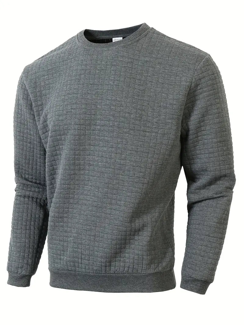 Andreas Herren Pullover – Boho Karo, Langarm, Gemütlich