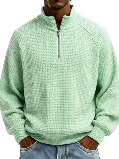 André | Ferran Waffel Quarter-Zip Pullover