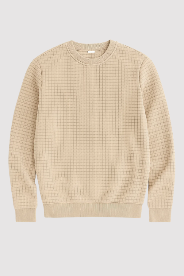 Andreas Herren Pullover – Boho Karo, Langarm, Gemütlich