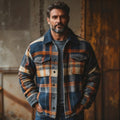 Leon | Retro Casual Karierte Verdickte Hemdjacke