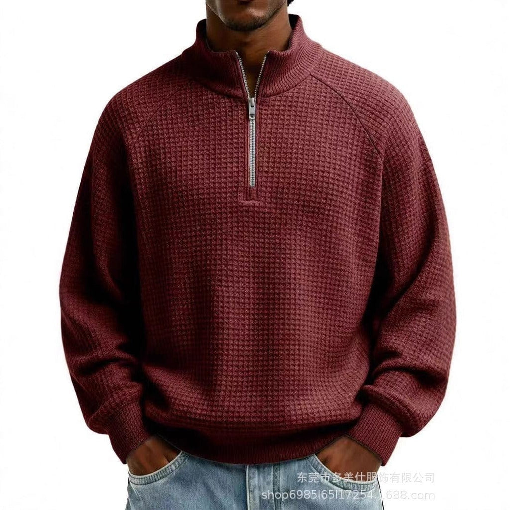 André | Ferran Waffel Quarter-Zip Pullover