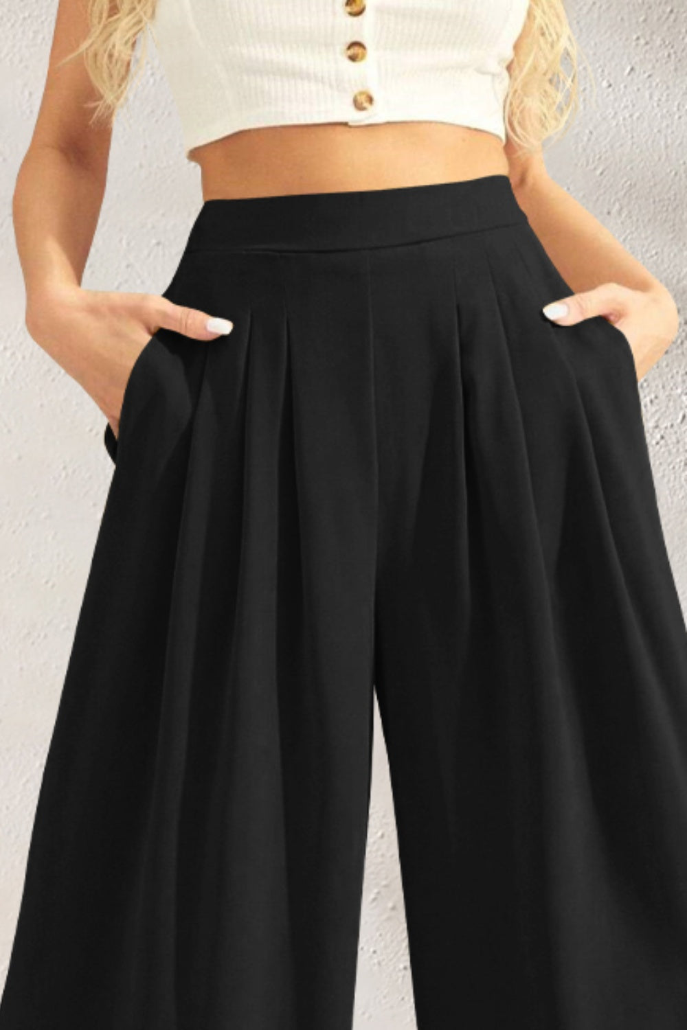 ZY | Weite Hose mit Hohem Bund