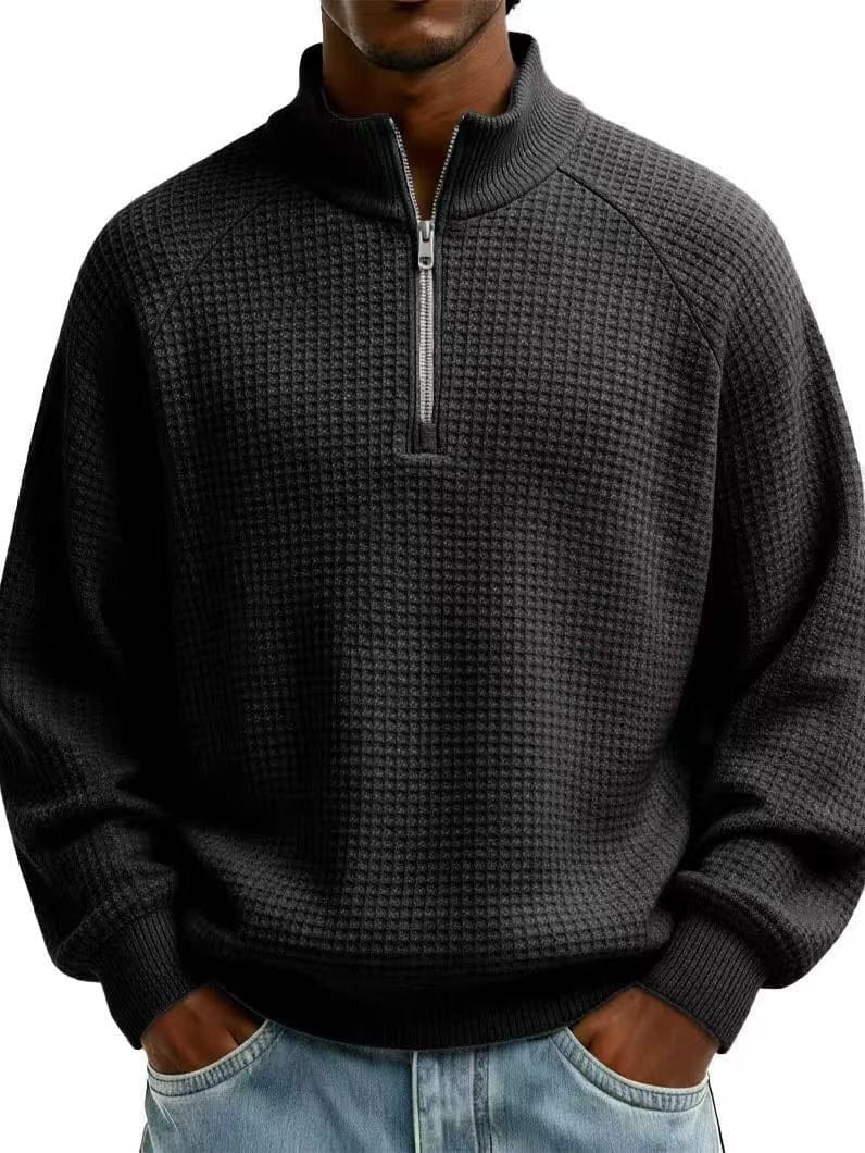 André | Ferran Waffel Quarter-Zip Pullover