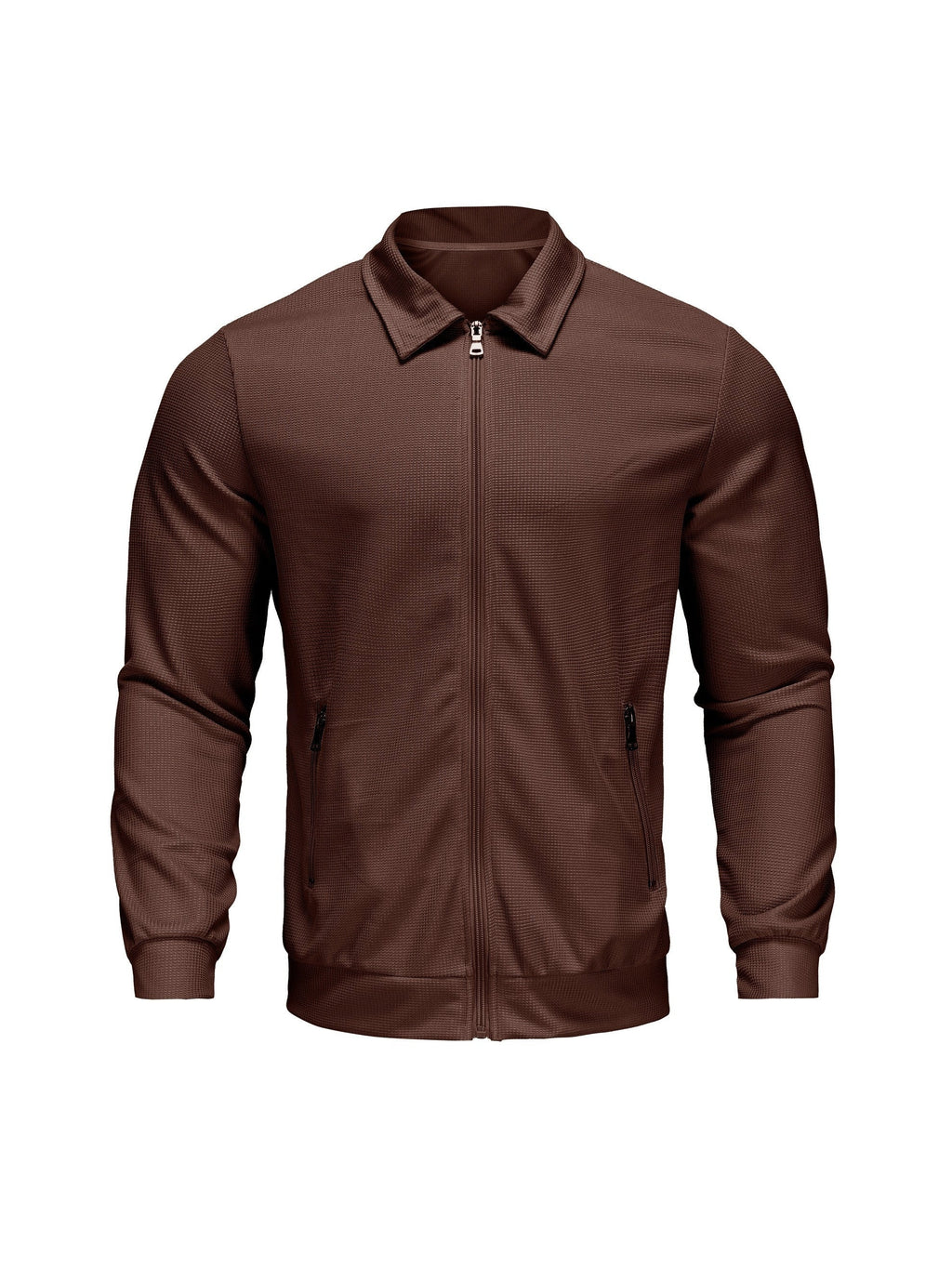 Marvin – Lässige Polyester Jacke Mit Reißverschluss