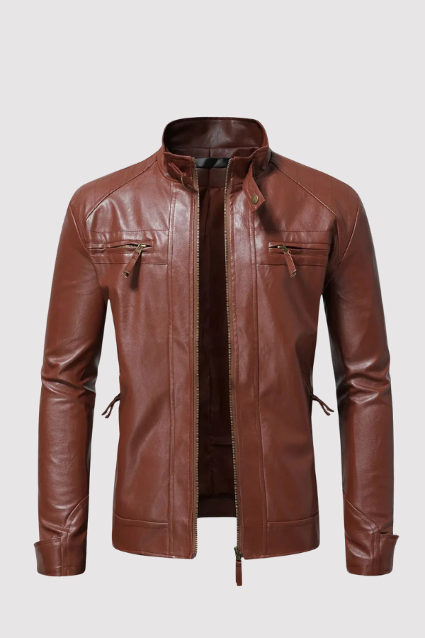 Elegante Herren-Lederjacke