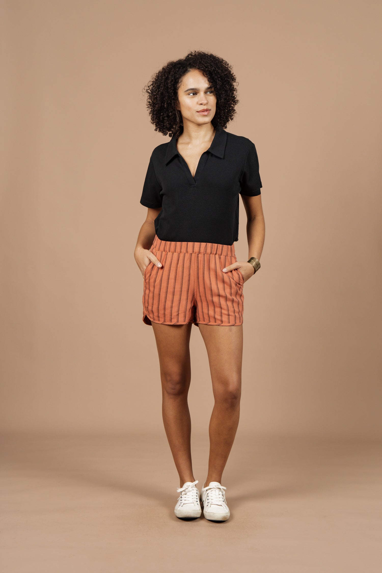Luca Shorts / Rostfarbener Gürtel