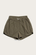 Luca Track Short / Olivgrüner Gürtel