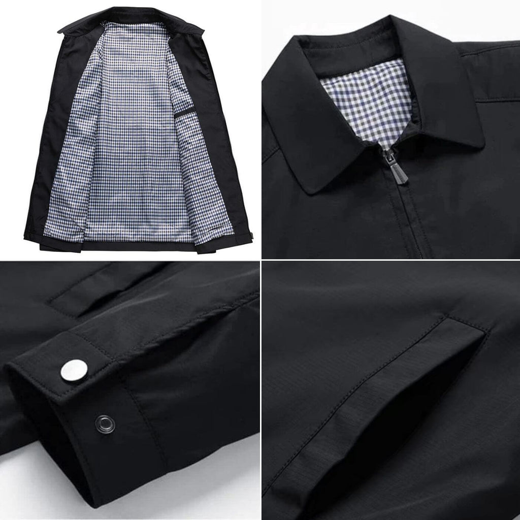 Higinio Herren Jacke – Premium Lange Ärmel, Stilvolle Übergangsjacke