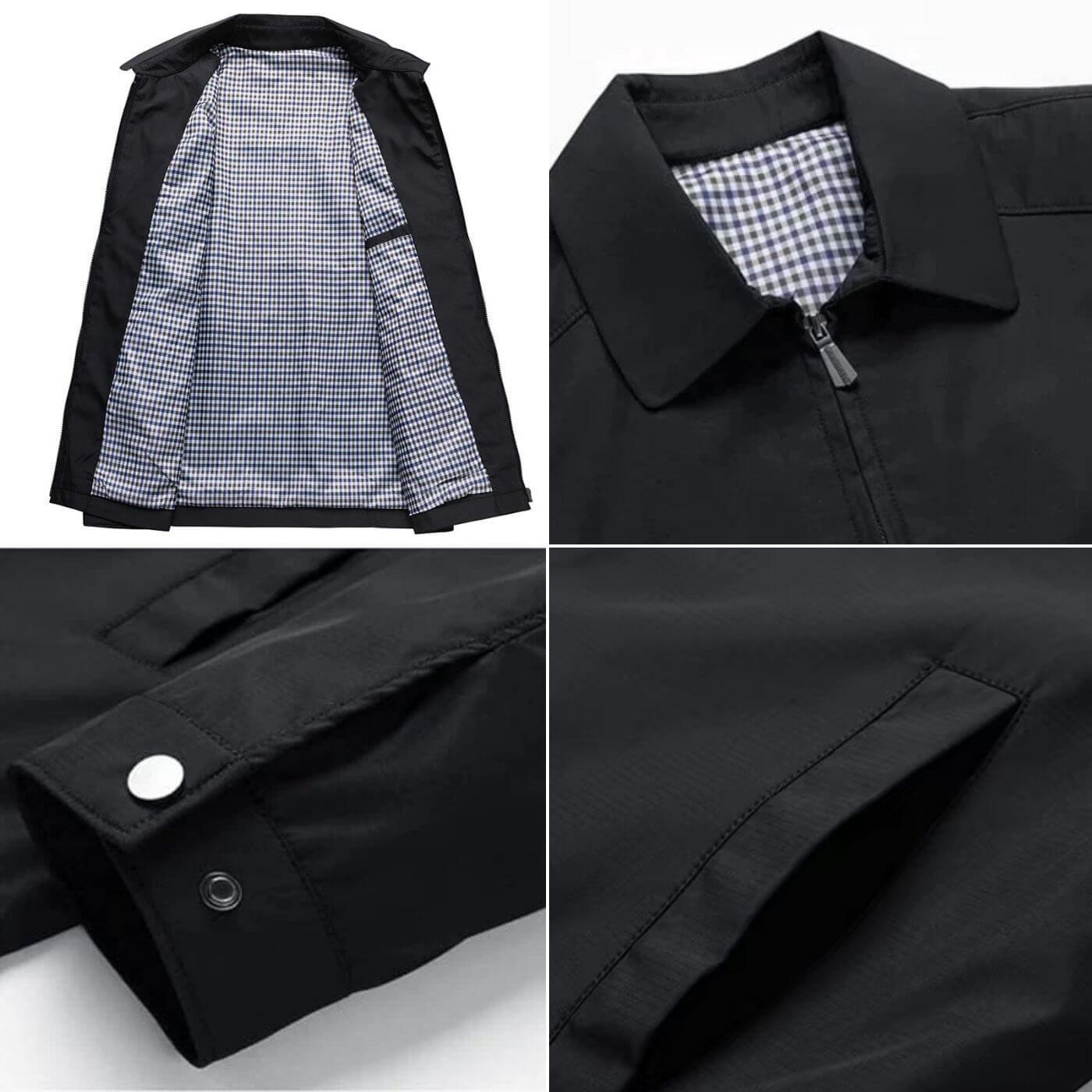 Higinio Herren Jacke – Premium Lange Ärmel, Stilvolle Übergangsjacke