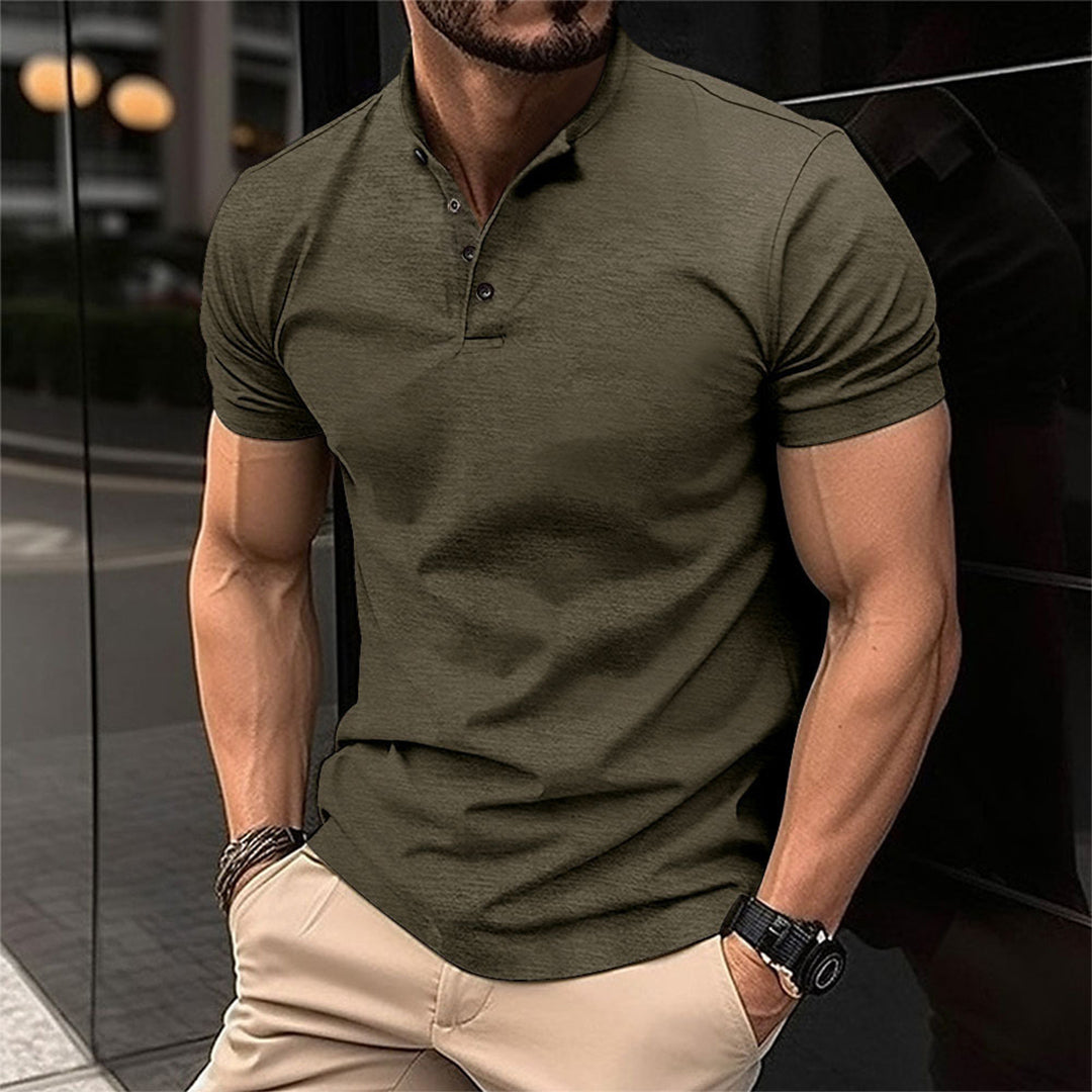 Glanzschnitt Herren Polo-Shirt
