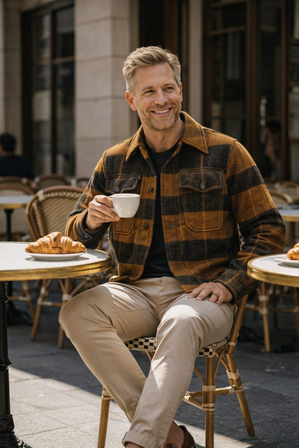 Dennis | Buffalo Plaid Muster Komfort Reversjacke