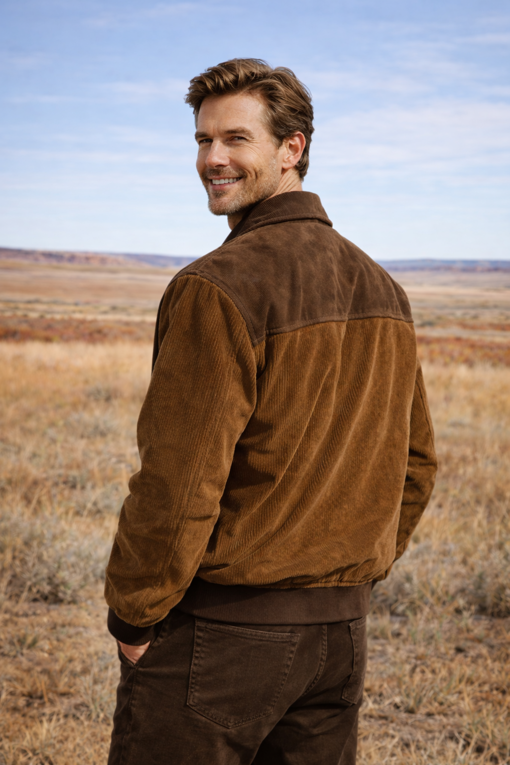 Jake | Vintage Cordjacke und Wildlederjacke