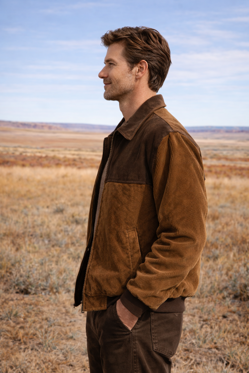 Jake | Vintage Cordjacke und Wildlederjacke
