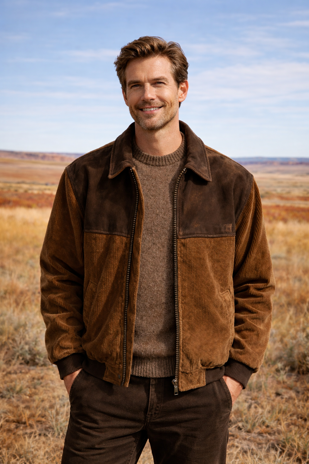 Jake | Vintage Cordjacke und Wildlederjacke