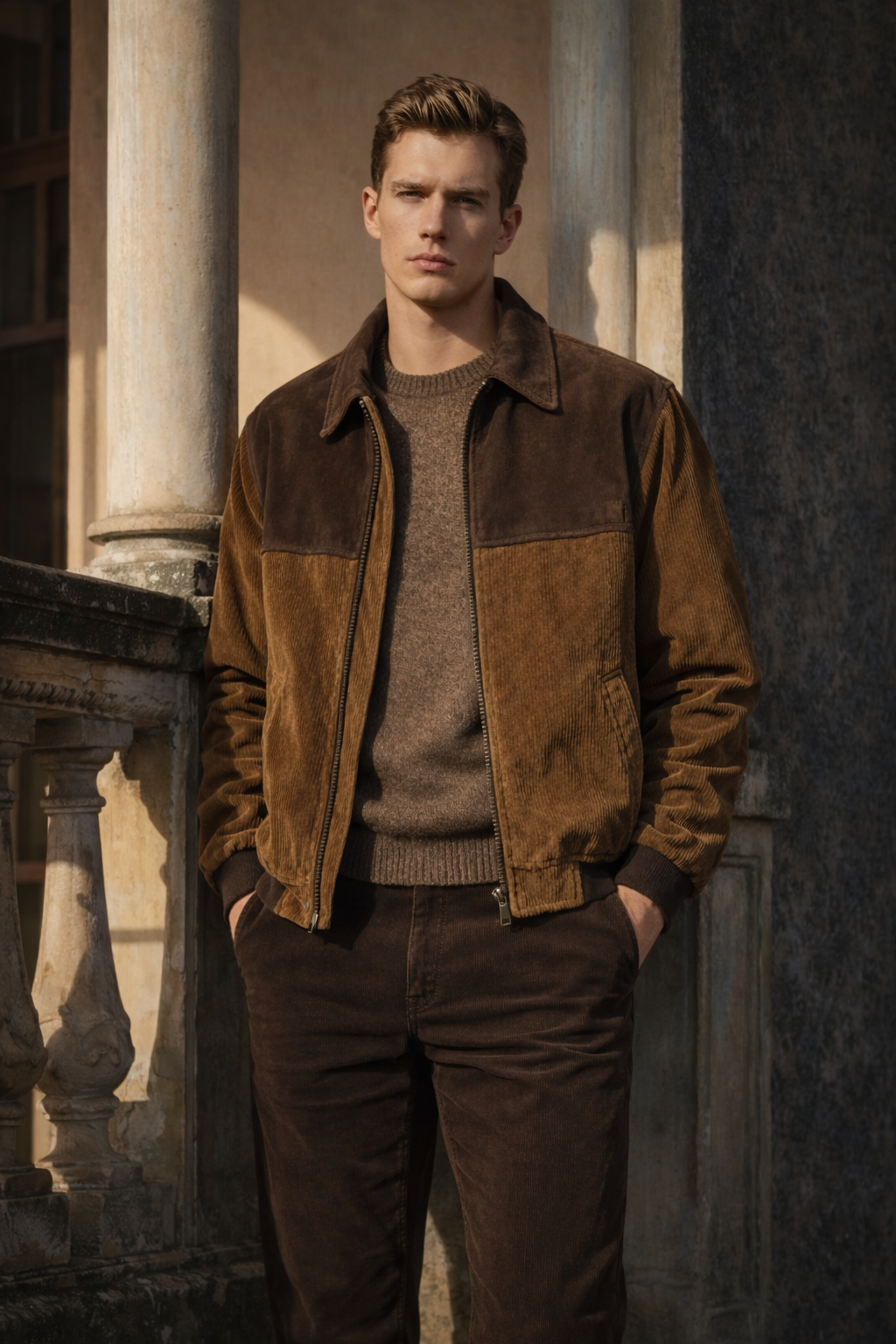 Jake | Vintage Cordjacke und Wildlederjacke