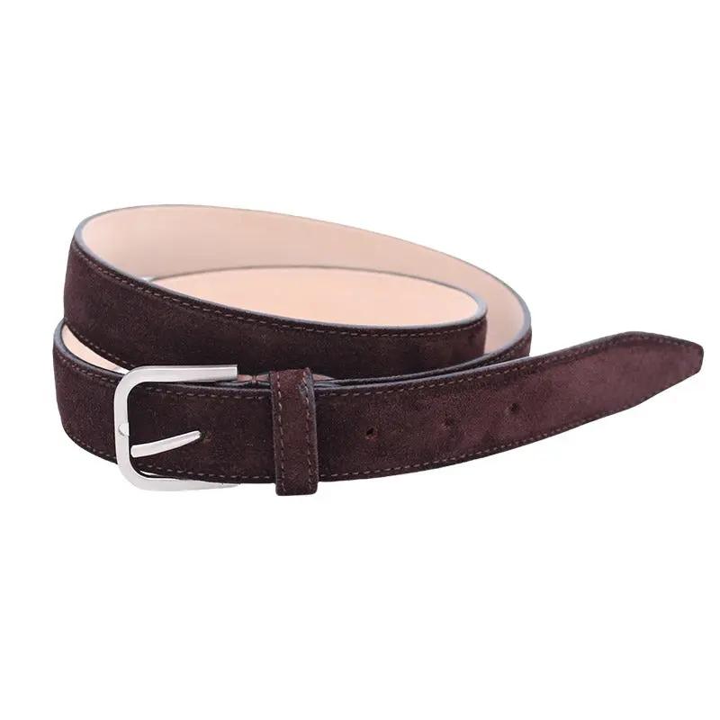 Handgemachter Kakaosuede-Gürtel