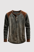 Herren Henley-Shirt – Lässig, Langarm & Komfortabel