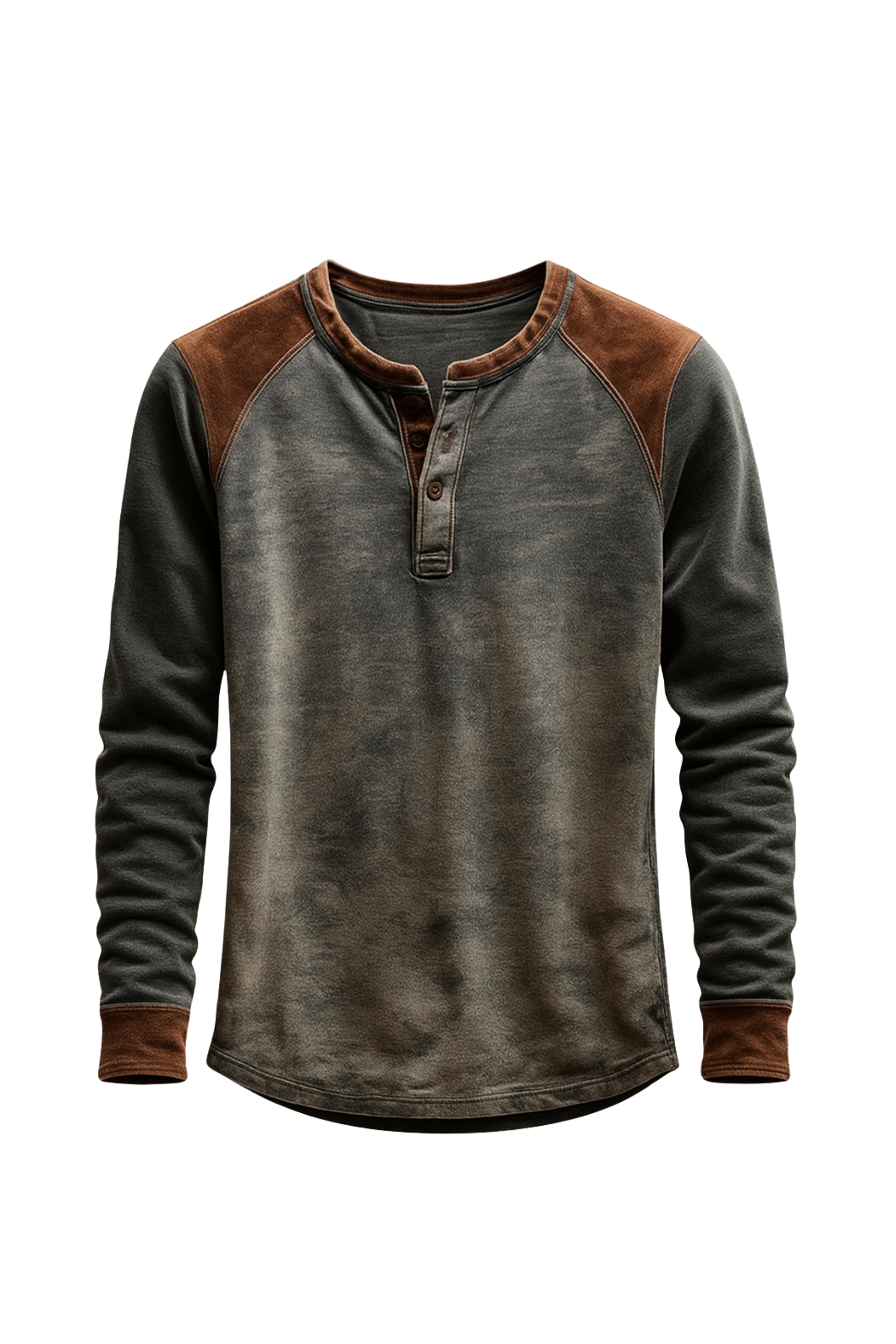 Herren Henley-Shirt – Lässig, Langarm & Komfortabel