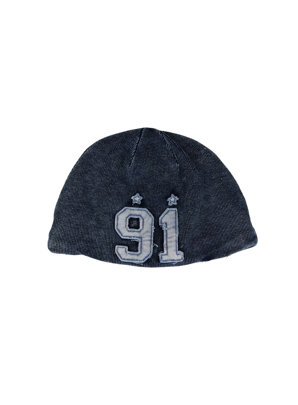Herren gewaschene Denim Rippmütze ID511