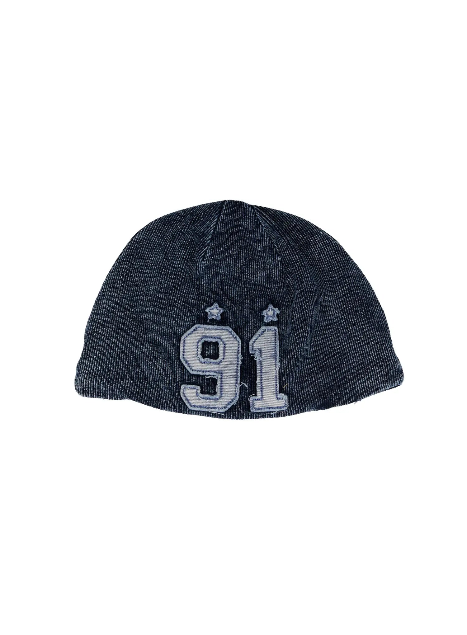 Herren gewaschene Denim Rippmütze ID511