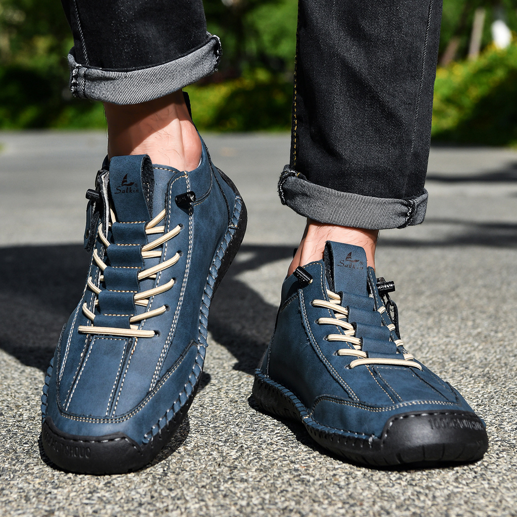 Christian | Nubukleder Schuhe mit Reißverschluss