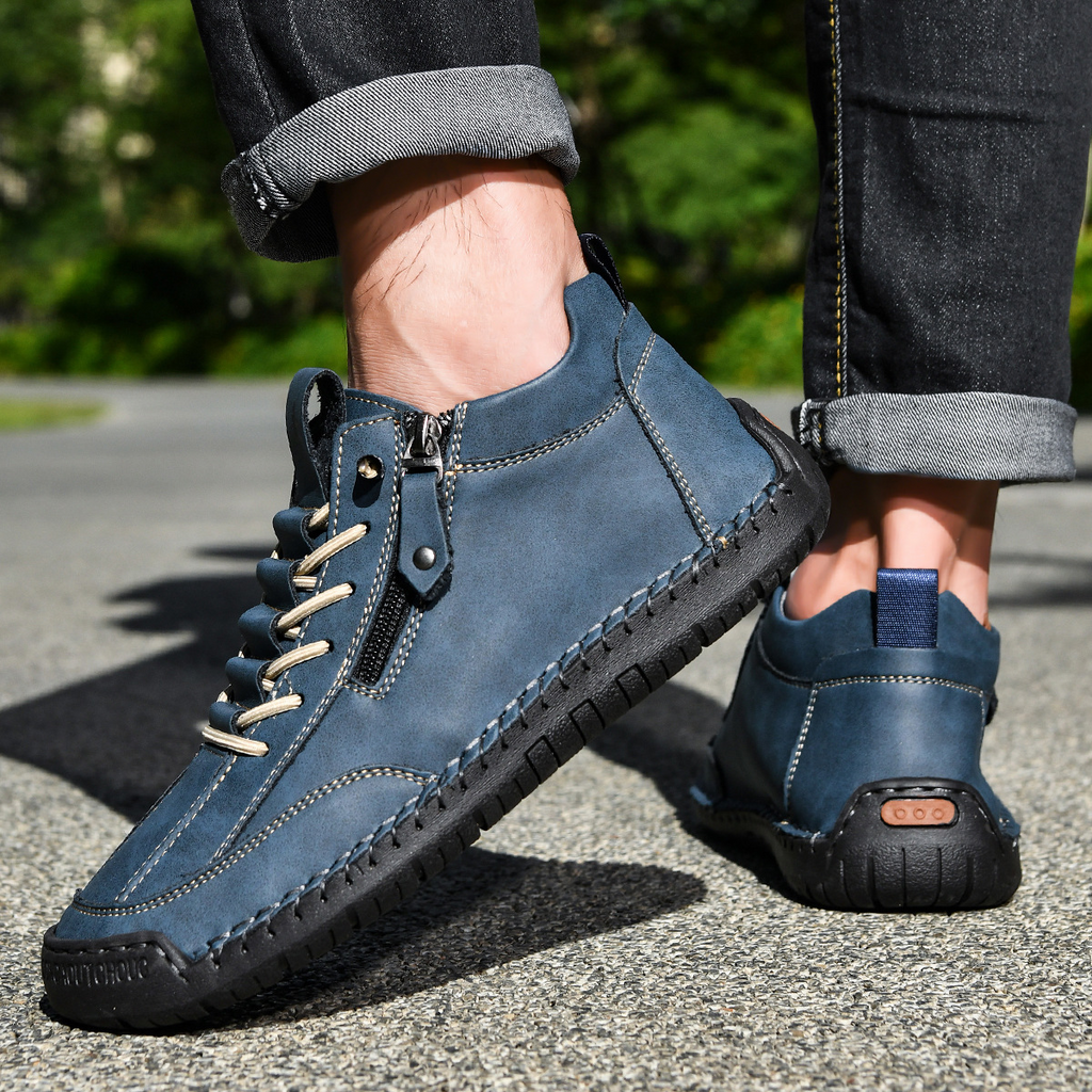 Christian | Nubukleder Schuhe mit Reißverschluss