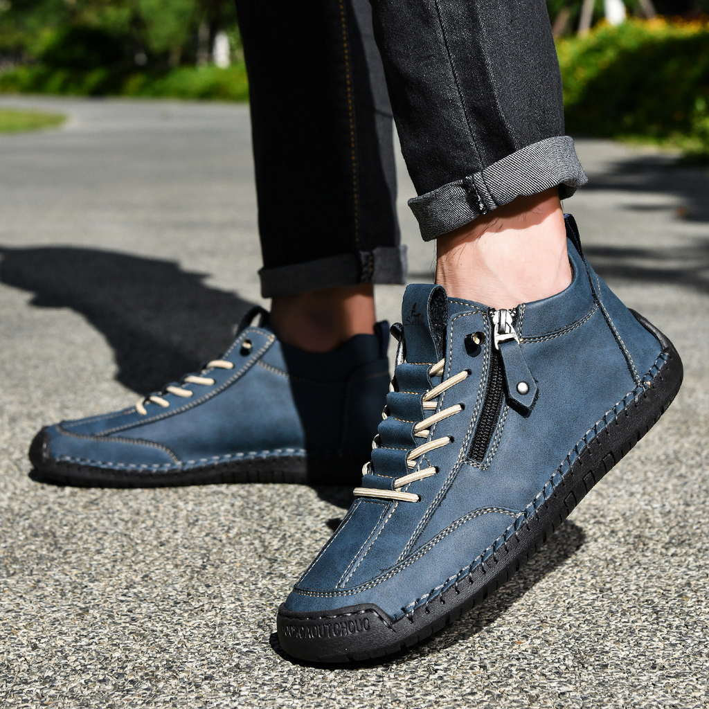 Christian | Nubukleder Schuhe mit Reißverschluss