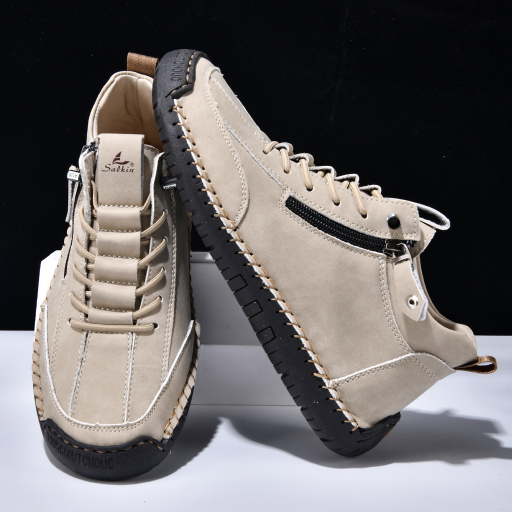 Christian | Nubukleder Schuhe mit Reißverschluss