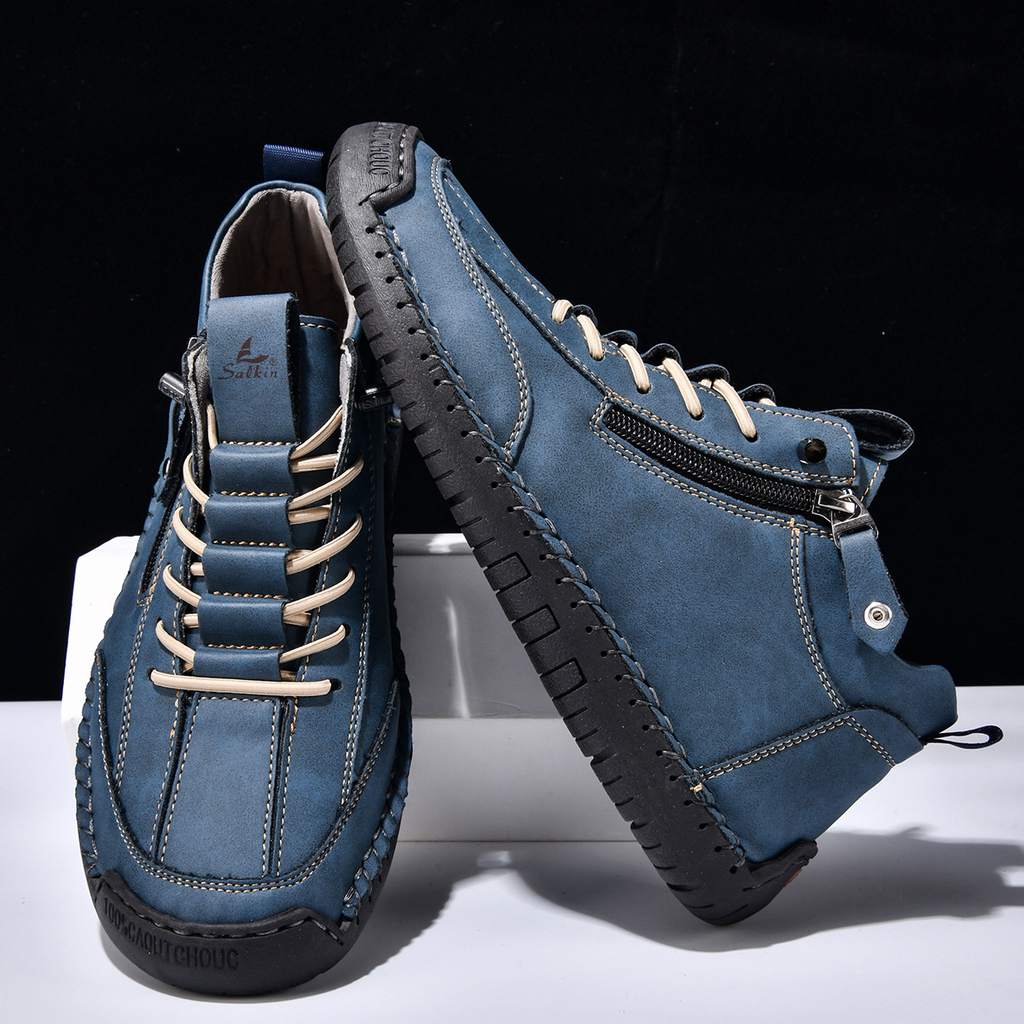 Christian | Nubukleder Schuhe mit Reißverschluss