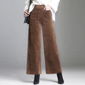 Velours Schlaghosen – Damen Chic Stil
