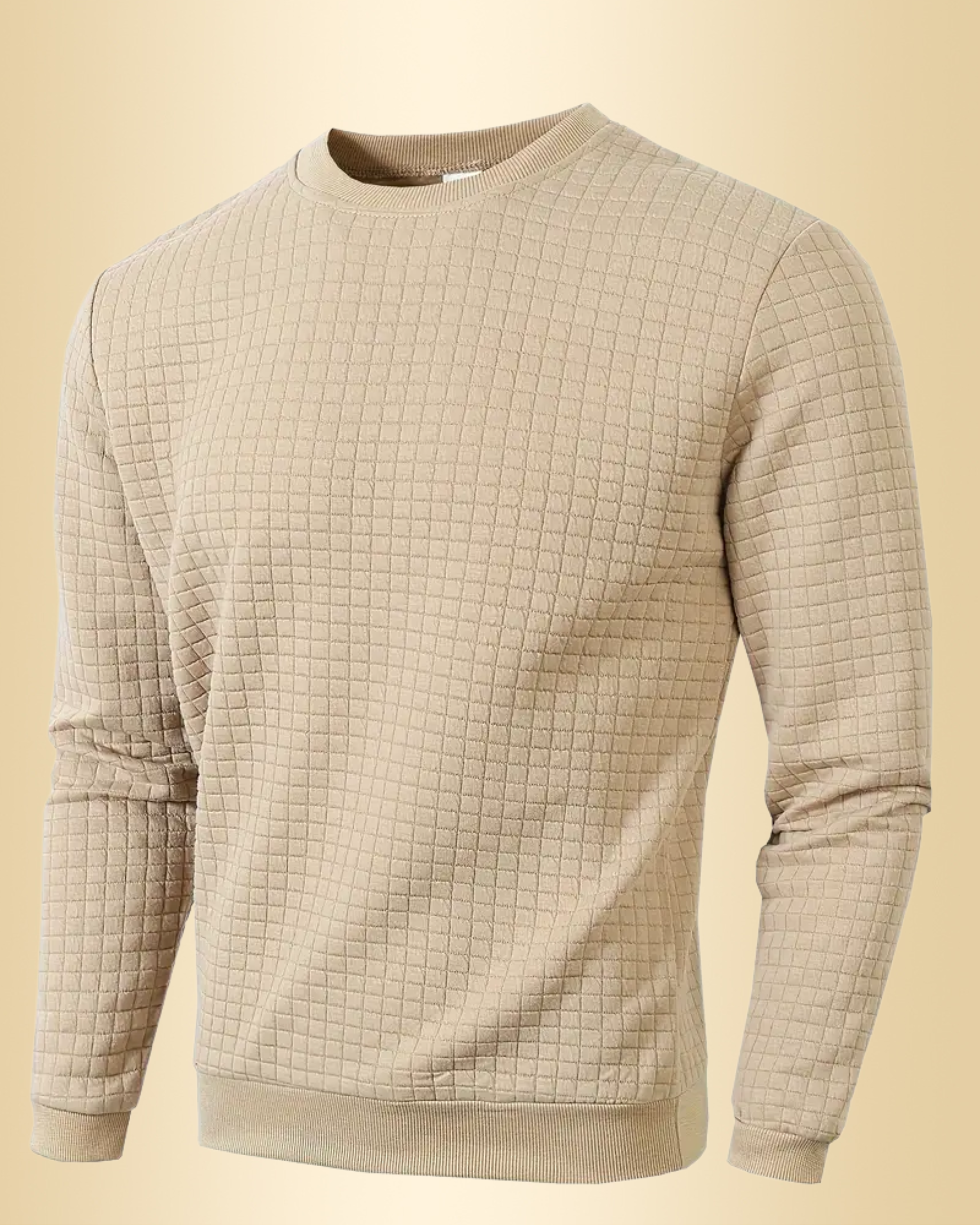 Andreas Herren Pullover – Boho Karo, Langarm, Gemütlich